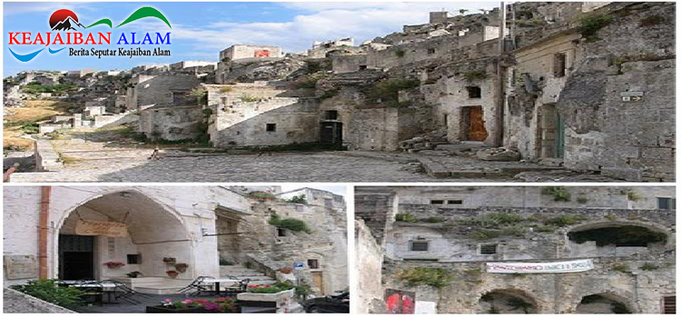 Keajaiban Alam Ancient Rock City of Matera, Italy