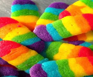Resep Membuat Kue Kering Lidah Kucing Rainbow